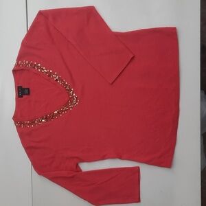 Vintage Evie Women's Top - Size L - Pink